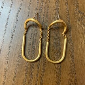 PRELOVED GOLD CHAIN LINK EARRINGS